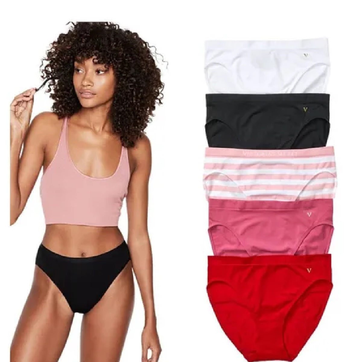 Panties Corte Cavado Algodón Victoria Secret - Talla S - PriceOnLine