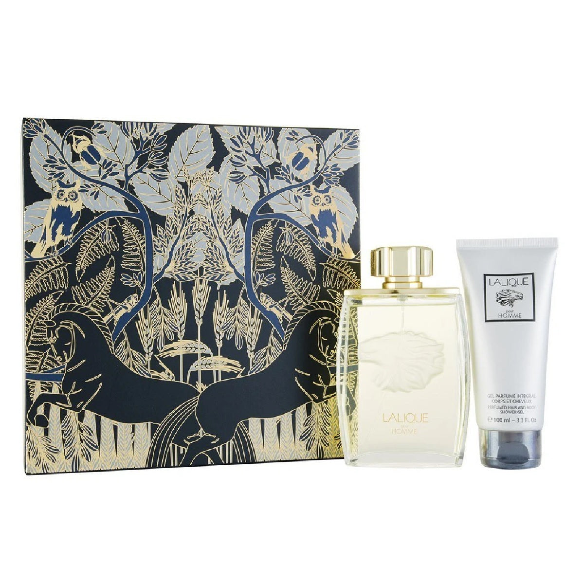 Set Lalique Pour Homme Caballero Lalique 2 pz (125 ml edp + 100 ml shower gel) - PriceOnLine | Perfumes y Fragancias PriceOnLine