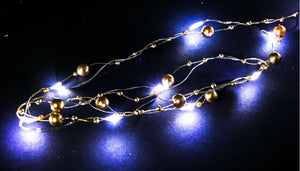 Luces Guirnalda Perlas Navideñas Blancas 3m 30f Micro Led Luz Blanca Baterias - PriceOnLine