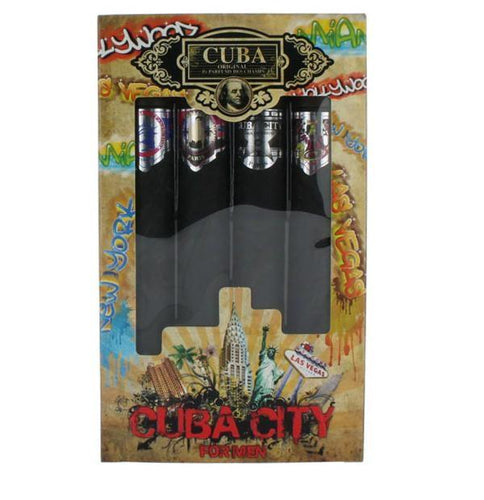 Set Cuba City Caballero Des Champs 4 Pz 35 ml c/u Spray - PriceOnLine