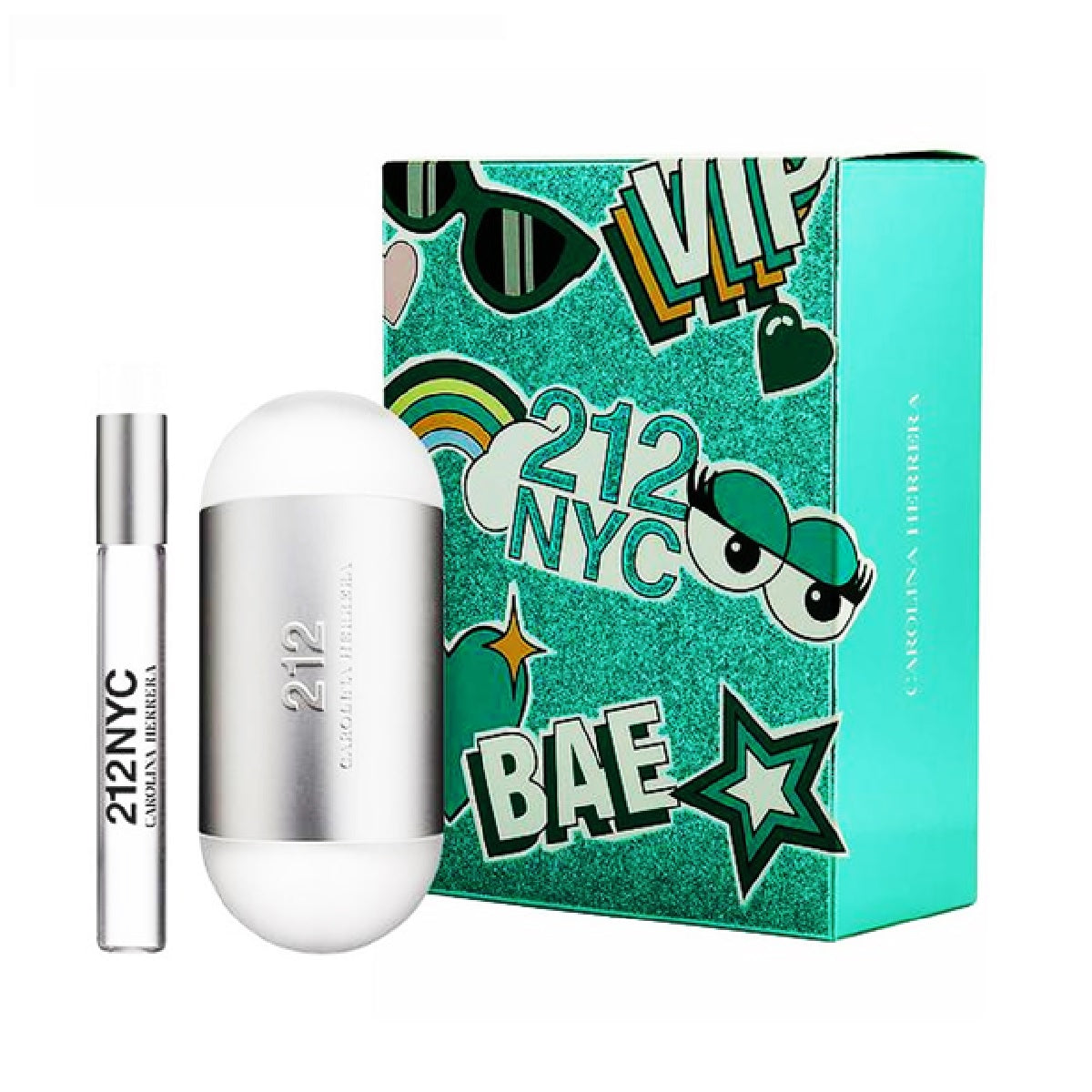 Set 212 Dama Carolina Herrera 2 Pz (Perfume + miniatura)