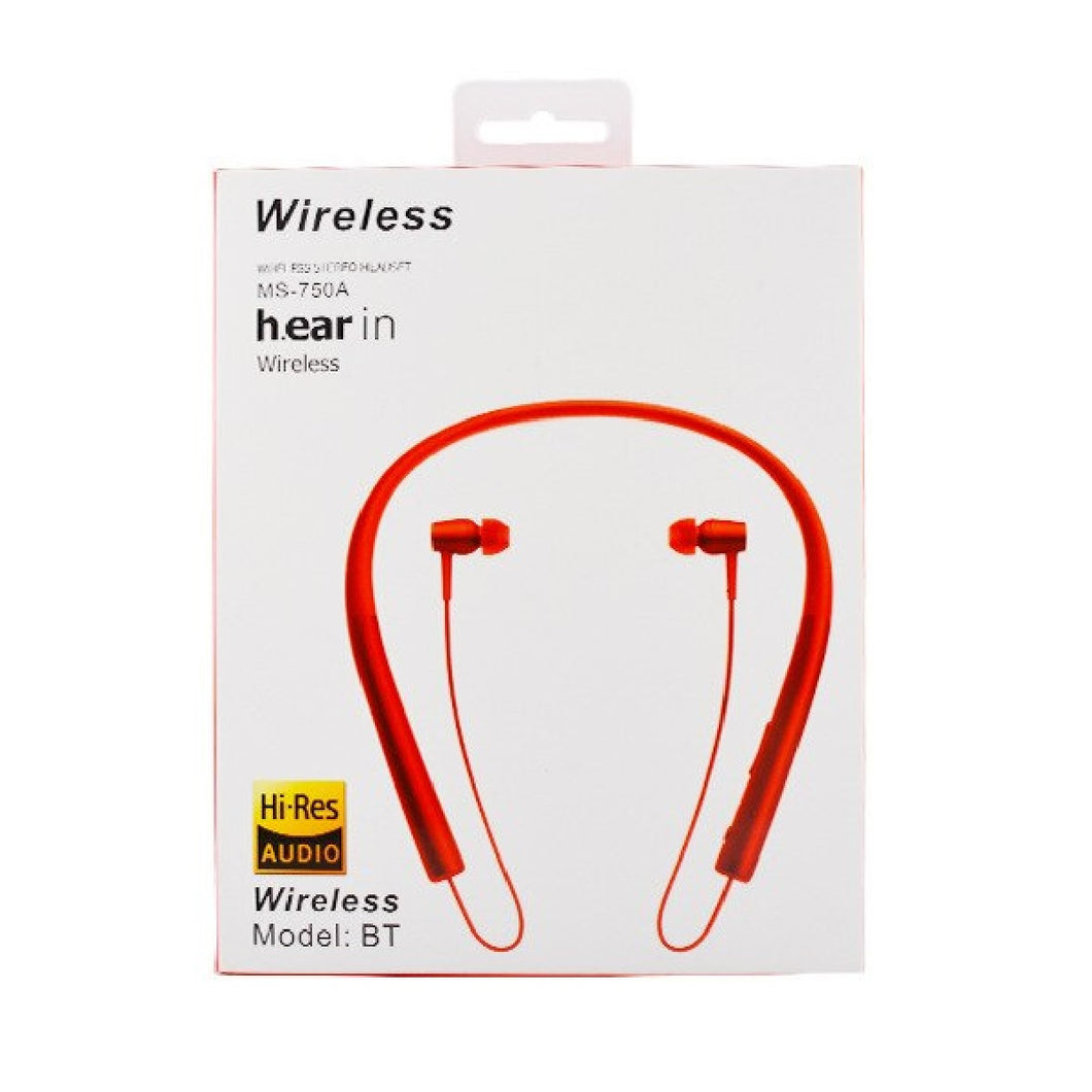 Auriculares Inalambrico Ms-750a Hear In Wireless Bt Usb - Rojo - PriceOnLine