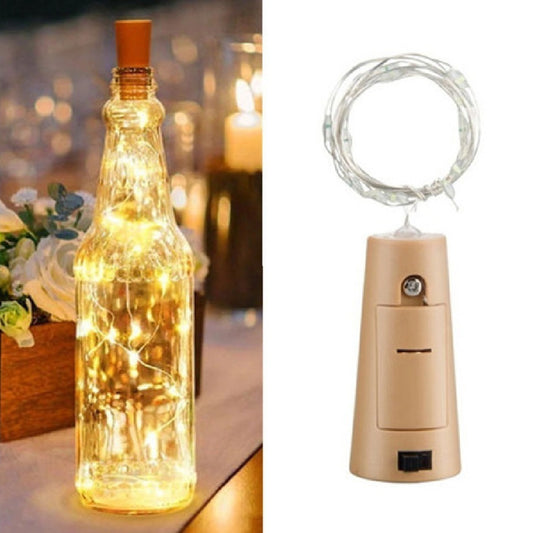 Corcho Con Luz Led Para Botella C/baterias 2m Luz Cálida - PriceOnLine